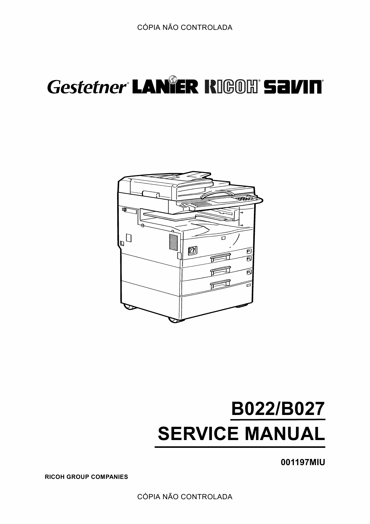 RICOH Aficio 1022 1027 B022 B027 Service Manual-1